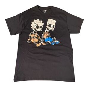 The Simpsons Skeleton Bart & Lisa Black T, Med, NWOT, $25 💀👕✨ offers welcome!